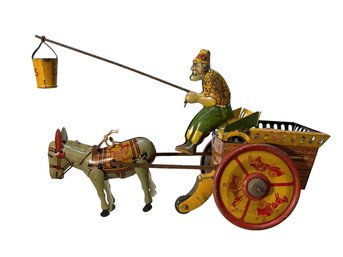 Ferdinand Strauss Tin Lithograph Toy Jenny The Balking Mule