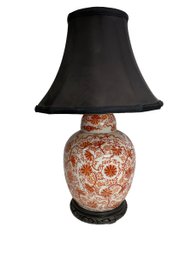 Vintage Chinese  Style Ginger Jar Lamp With Shade