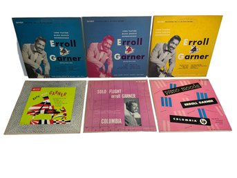 Lot Of Six Erroll Garner Jazz Records 33 1/3 10 Inch Savoy Columbia And Mercury