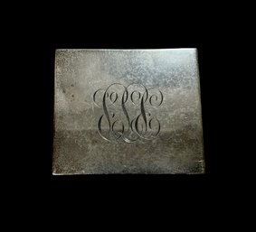 Vintage Sterling Silver Cigarette Case Monogrammed