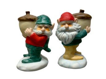 Gnomes And Acorns! Salt And Pepper Set