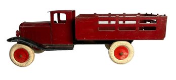 1930s Wyandotte Toys Pressed Steel Stake Truck In Good Paint