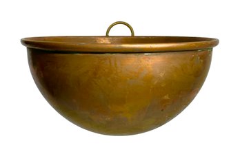 Vintage Copper Mixing Bowl 8.25 Inch Diameter