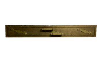 Vintage Kelvin And Hughes 24 Inch Brass Parallel Ruler Nautical Maritime Navigation Tool