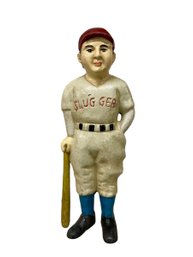 Cast Iron Slugger Baseball Player Bank