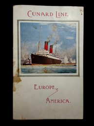 Cunard Line List Of Saloon Passengers 1912