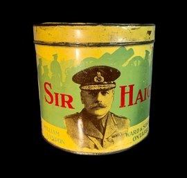 WWI Sir Haig Cigar Tobacco Tin William Ward & Son London Ontario