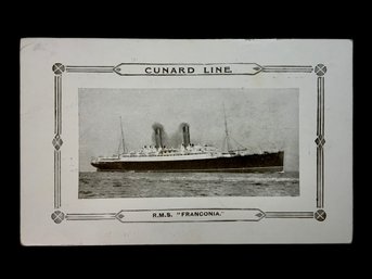 Cunard Line R.M.S. Franconia Abstract Of Log