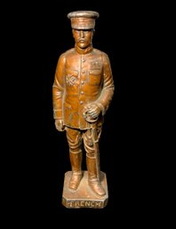 Antique Metal Statue 1914 John French