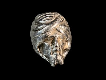 Sterling Silver Men's Ring Figure With Turban