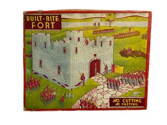 1930s Toy Built Rite Fort Made By Warren Paper Products Co. Set No. 16