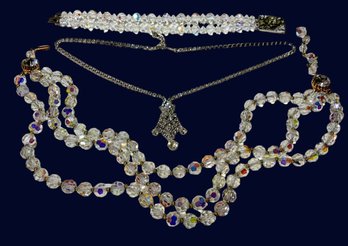 Vintage/Antique Costume Jewelry Lot Crystal