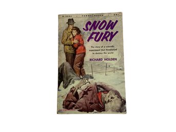 Pulp Novel Paperback Snow Fury By Richard Holden 1956 Sci-fi Horror