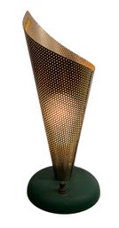 Mid Century Tulip Form Metal Table Lamp By Electrolier MFG Company