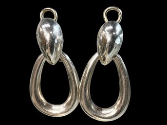 Funky Vintage Chunky Taxco Sterling Earrings