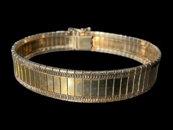 Vintage Italy Sterling Silver Band Bracelet