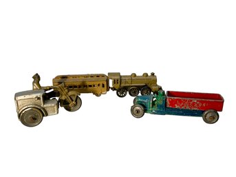 Trio Of Antique Die-cast 1930s Toys