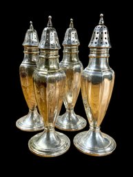 Four Antique Sterling Sugar Shakers