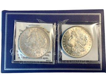 Two 1921 Morgan Dollars .90 Silver