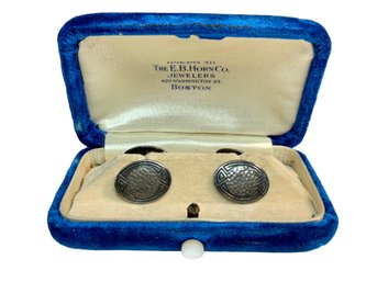 Pair Of Sterling E.B. Horne Cufflinks In Original Box