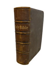 Large Antique 1884 Victorian Bible Printed In New York By Oxford Many Illustrations