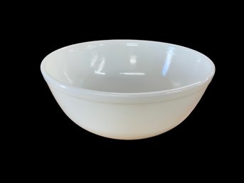 Large White Pyrex-like Mixing Bowl