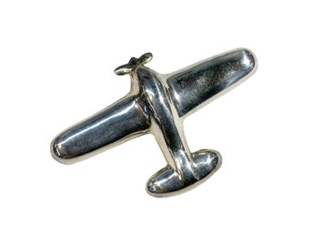 Vintage Sterling Airplane Pin