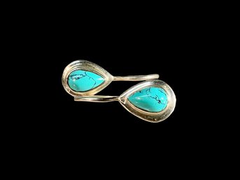 Turquoise And Sterling Earrings