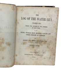 Antique Marine Boating Book 1854 The Log Of The Water Lily By Robert Blanchford Mansfield BA Tauchnitz