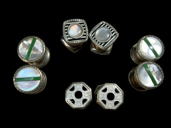 Lot Of Vintage Men's Snap Cufflinks