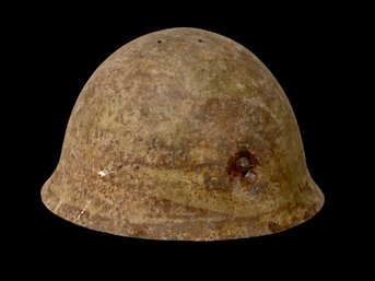 WWI? Military Helmet With Railway Mail Tags