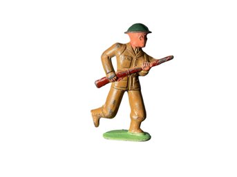 Barclays Manoil Vintage Lead Or Metal Toy Soldier #748 Charging Soldier