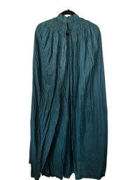 Vintage Antique 1900 Indigo Linen Cape One Of Two