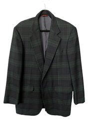 Men's Vintage Black Watch Tartan Cashmere Sportscoat Jacket