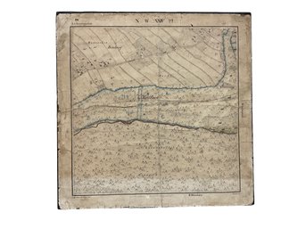 Antique Map Of Kohlbach Austria 1835 By Hartmann Possibly A Military Map (?)