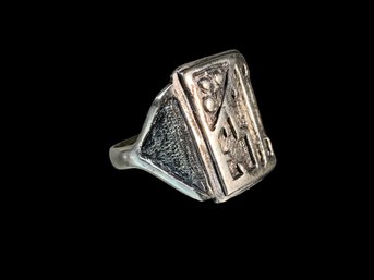 'ESC' Antique Men's Sterling Ring