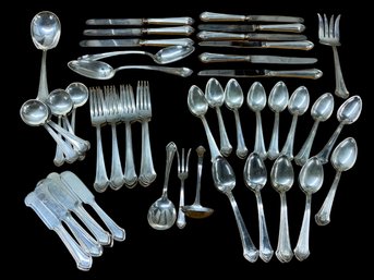 MASSIVE Sterling Lot, 1920s 62 Piece Silverware Set