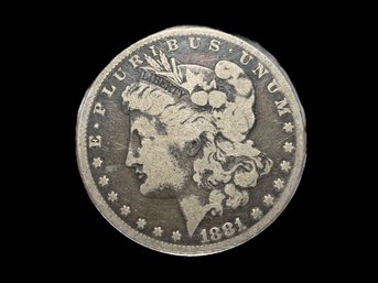 1881 Morgan Dollar 90 Percent Silver