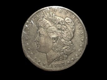 1887 Morgan Dollar 90 Percent Silver