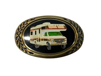 Vintage 1980s Camper Van Belt Buckle