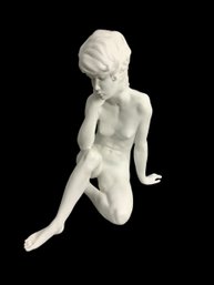 German Kaiser Bisque Porcelain Figurine Of Nude Woman By Wolfgang Gawantka