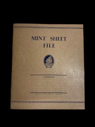 Vintage Mint Sheet File Postage Stamps Album Filled With Full And Partial Sheets 1 2 3 4 Cents Etc
