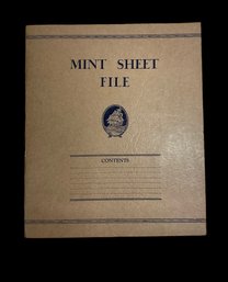 1930s Mint Sheet File Stamp Album Filled With Sheets 3 Cents Susan B Anthony Texas Centennial Etc