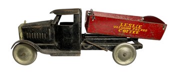 Vintage 1930s Or 1940s Metalcraft Corp St Louis Pressed Steel Truck Red Bed Leslie Vacuum Packed Coffee