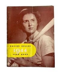 Rare All-American Girls Professional Baseball League Racine Belles Season 1944 Yearbook