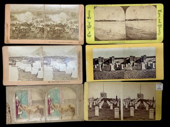 Lot Of 16 Stereographs Civil War Etc