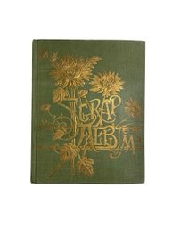 Antique Scrapbook With Victorian Valentines Advertising Merit Rewards Etc