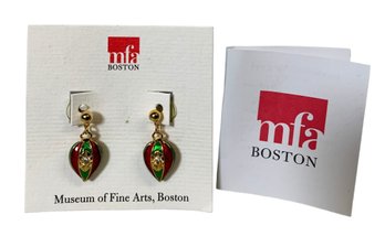 Museum Of Fine Arts Boston Enamel Bon Bon Earrings