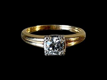 Antique Engagement Ring 14K And Diamond