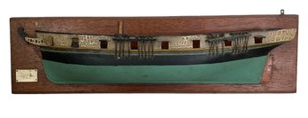 Antique Half Hull Ship Model Truxtun War Of 1812